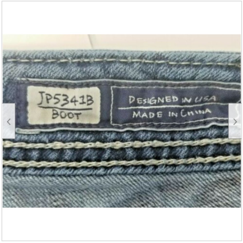 Miss Me Womens Jeans Sz 28 Low Rise B15 - Picture 5 of 9